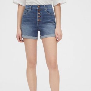 gap denim shorts